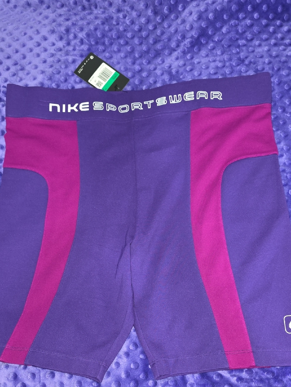 Nike Purple and Magenta Athletic Bike Shorts